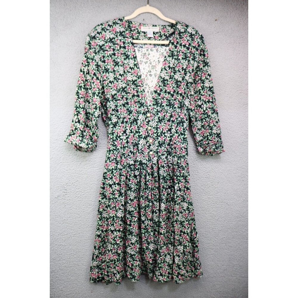 Maggie Lawerence Collection Vintage Y2K Midi Dress-Size 10-Cottagecore